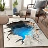 3D Elemental Desert  Flare Surrealist Area Rug 12