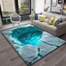 3D Elemental Desert  Flare Surrealist Area Rug 8