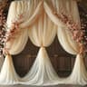 Architectural Sheer Gauze Event Styling Drape 16