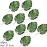 Artificial Gold And Green Tropical Palm Leaves 11