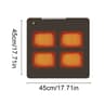 Adjustable temperature heated seat