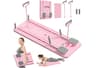 Adjustable Pilates Board Home Workout Machine Foldable Ab  Pushup Workout Board Yoga Reformer With  6