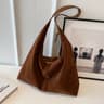 Large Capacity Women Tote Bag Vintage Suede New Fashion Trend Crossbody Bag Autumn Winter Shoulder  7