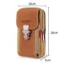 Outdoor Leather Mens Belt Backpack Fashionable And Multifunctional Soft Bag Travel Sports Phone Cas 8