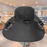 Solar Solar Fan Hat Cooling Sun Hat With USB Rechargeable Fan For Fishing Hiking  Travel 3