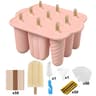 Cavity Silicone Popsicle Molds With Sticks Easy Release Ice Pop Molds For Homemade Frozen Treats 6