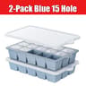 Silicone Ice Cube Tray With Lid Grid Whiskey Ice Tray Reusable Freezer Ice Mold 6
