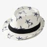 SunShield Coconut Print Straw Fedora Hat For Men 4
