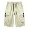 Mens Cargo Shorts With Multi Pockets Elastic Drawstring Waist For Outdoor Beach  Everyday Wear 8