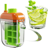 Ice Cube Bottle With Straw Portable Ice Maker Water Bottle Leakproof Travel Cup 6