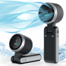 TurboFlow Handheld Fan With Digital Display Speeds Foldable Rechargeable Fan USB C 6