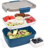 Fresh Keep Bento Lunch Box With Compartments  Dressing Cup For Meal Prep Back To School Backpack 0