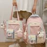 Kawaii Backpack For Teen Girls With Multi Pockets Back To School Student Bookbag 8