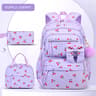 Cherry Corduroy Girls School Bag Set With Lunch Bag  Pencil Case Back To School Backpack 4