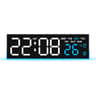 Glow Time LED Digital Alarm Clock With Ambient Light Dual Alarm  Temperature Displays 5