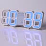 Lumi Time LED Digital Wall Clock With Alarm Date Temperature  USB Power 5