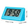 Mini Digital LCD Desk Clock Silent Portable Table Clock For Bedroom Office  Dashboard 6