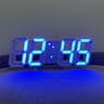 Lumi View LED Digital Wall Clock Display Wall Mounted Alarm Clock For Home  Office 6