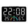 Smart LED Digital Wall Clock With Temperature Humidity Display And Alarm 5