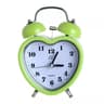 Heart Shaped Alarm Clock With Night Light Snooze  Silent Analog Bedside Clock 7