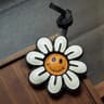 Real Sheepskin Bag Charm Black Leather Keychain Cute Bag Accessory Gift 3
