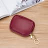 Multi Color Mini Coin Purse Keychain Wallet With Zipper PU Leather Small Wallet 5
