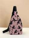 Cat Pattern Chest Bag Lightweight Crossbody Sling Bag For Travel School And Daily Use 8