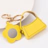Women PU Leather Mini Clutch Keychain Bag With Mirror Cute Coin Purse Pendant 7