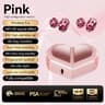 Heart Shaped Wireless Bluetooth Earbuds With Touch Control Stereo Sound For Girls 7