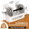 Corner Shower Rack No Drill Bathroom Organizer Wall Mounted Shelf 7