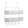 Over Door Storage Coat Hooks With Baskets Space Saving Organizer For Kitchen Bathroom 7