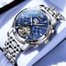 Automatic Mechanical Watch For Men With Skeleton Dial And Luminous Display 7
