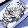 Automatic Mechanical Watch For Men With Skeleton Dial And Luminous Display 9