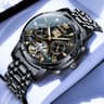 Automatic Mechanical Watch For Men With Skeleton Dial And Luminous Display 12