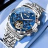 Automatic Mechanical Watch With Skeleton Dial And Complete Calendar 9