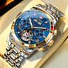 Automatic Mechanical Watch With Skeleton Dial And Complete Calendar 12