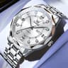 Luxury Automatic Mechanical Mens Watch With Luminous Date Display And Waterproof Business Style 7