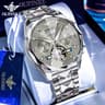 Luxury Skeleton Automatic Mechanical Watch For Men With Tungsten Steel Case Sapphire Mirror 12