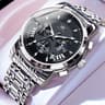 Luxury Moon Phase Quartz Watch For Men With Chronograph And Waterproof Design 9