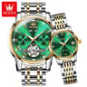 Automatic Mechanical Couple Watches Set Waterproof His And Hers Lover Wrist Watche 9