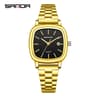 Couple Quartz Square Watches Waterproof Elegant Matching Gift Set 15