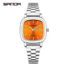Couple Quartz Square Watches Waterproof Elegant Matching Gift Set 17