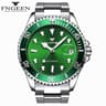 Skeleton Mechanical Watch For Men With Luminous Dial And Stainless Steel Band 9