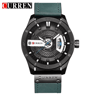 Mens Quartz Watch With Leather Strap And Date Display 9