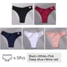 Womens Cotton Brazilian Panties V Waist Low Rise Bikini Underwear 15