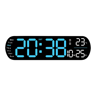Modern LED Digital Wall Clock With Ambient Light Remote Control Temperature And Humidity Display 5