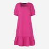 Vintage Square Neck Summer Dress With Lantern Sleeves And Ruffle Trim 8