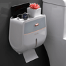 Wall Mount Double Layer Toilet Paper Holder With Storage Shelf And Drawer 6