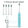 USB Rechargeable Sonic Electric Toothbrush With Cleaning Modes And Brush Heads 5