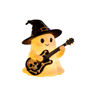 USB Ghost Night Light With Warm LED Resin Halloween Desktop Decor 8